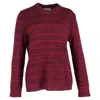 Acne Studios Singer Knit Sweater In Red Wool In Burgundy