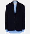 Acne Studios Single-breasted Blazer In Blue