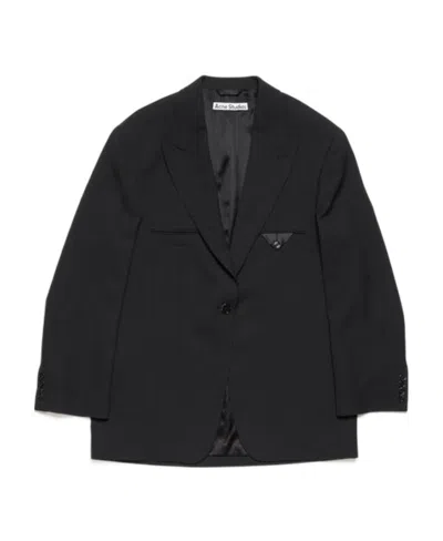 Acne Studios Single-breasted Blazer In Black