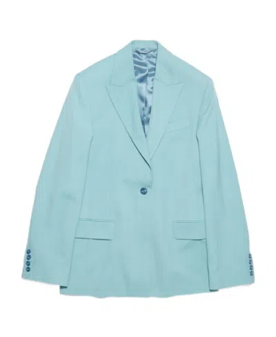 Acne Studios Single-breasted Blazer In Blue
