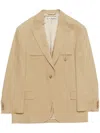 Acne Studios Relaxed Fit Suit Jacket In Neutrals