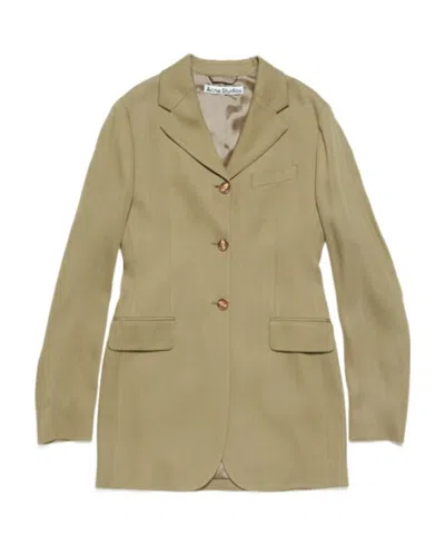 Acne Studios Single-breasted Blazer In Nude