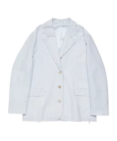 Acne Studios Single-breasted Blazer In White