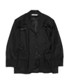Acne Studios Single-breasted Button-fastening Jacket In Black