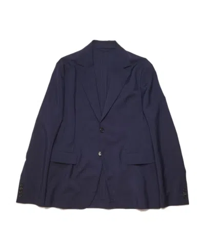 Acne Studios Single-breasted Buttoned Blazer In Black