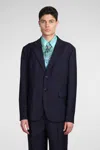 Acne Studios Single-breasted Tailored Blazer In Blue