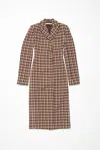 Acne Studios Single-breasted Coat In Beige,brown
