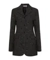 Acne Studios Lapel Long-sleeved Suit Coat In Black