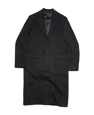 Acne Studios Single Breasted Coat In Black