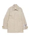 Shop Acne Studios Single-breasted Crinkled Coat In Nude