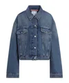 Acne Studios Distressed Denim Jacket In Blue