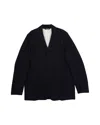 Acne Studios Single-breasted Jacket In Navy Blue Cotton In Blue