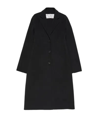Acne Studios Single Breasted Long Coat In Black