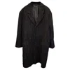 Acne Studios Single-breasted Overcoat In Black Wool In Black