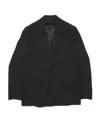 Acne Studios Single-breasted Peak-lapel Blazer In Black