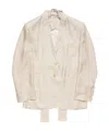Acne Studios Single-breasted Suit Jacket In Neutral