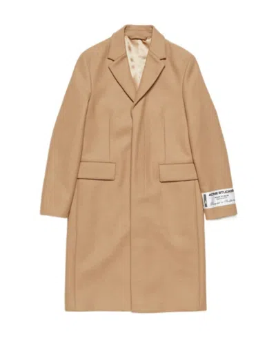 ACNE STUDIOS SINGLE-BREASTED WOOL BLEND COAT