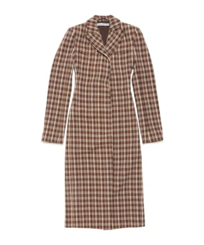 ACNE STUDIOS CHECK-PRINT COAT