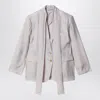 Acne Studios Tailored Jacket Back Vent Button Cuffs In White