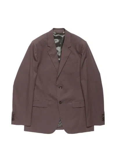 Acne Studios Single-breasted Suit Jacket In Brown