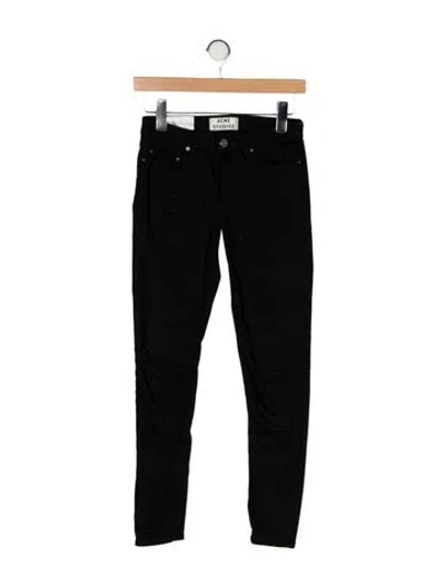 Pre-owned Acne Studios Skinny Leg Pants In Black
