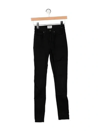 Pre-owned Acne Studios Skinny Leg Pants In Black