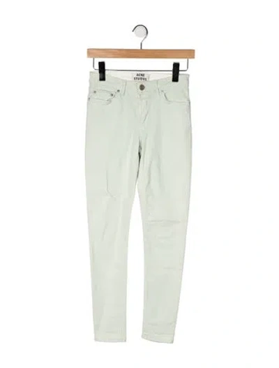 Pre-owned Acne Studios Skinny Leg Pants In Green