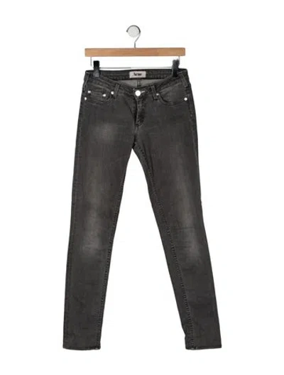 Pre-owned Acne Studios Skinny Leg Pants In Green