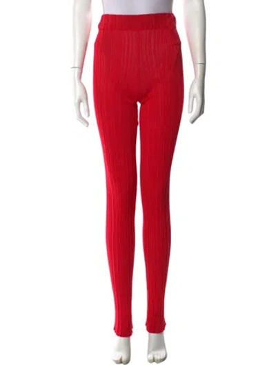 Pre-owned Acne Studios Skinny Leg Pants In Red