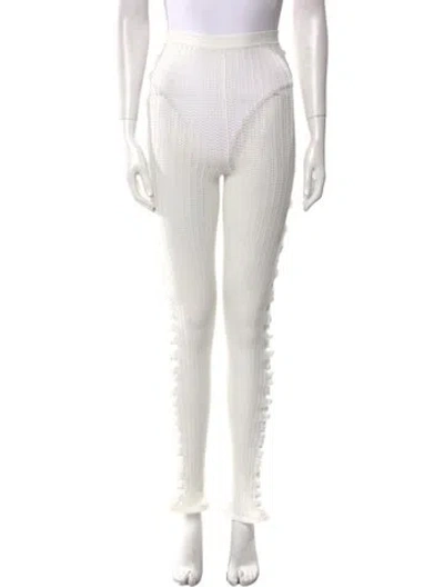 Pre-owned Acne Studios Skinny Leg Pants In White