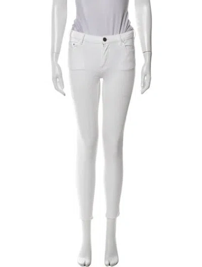 Pre-owned Acne Studios Skinny Leg Pants In White