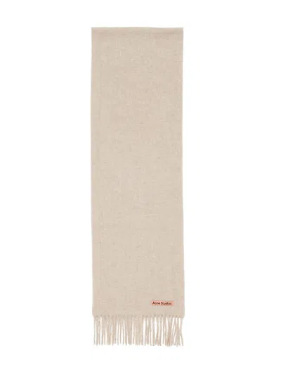 Acne Studios Skinny Scarf In Gold