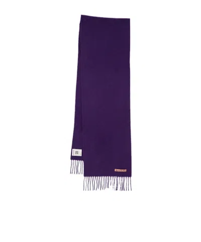 Acne Studios Skinny Wool Scarf In Purple
