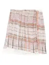 Acne Studios Pleated Plaid Mini Skirt In Multi