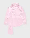Acne Studios Skjorta Layered Satin Scarf Rosa