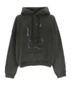 Acne Studios Black Printed Hoodie In Black
