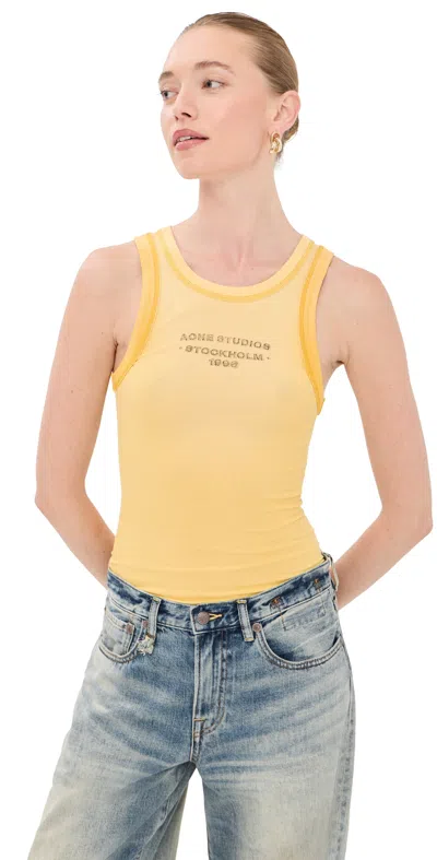 Acne Studios Sleeveless T-shirt Light Yellow
