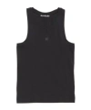 Acne Studios Black Jersey Tank Top In Black