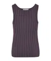 Acne Studios Knitted Vest Top In Black