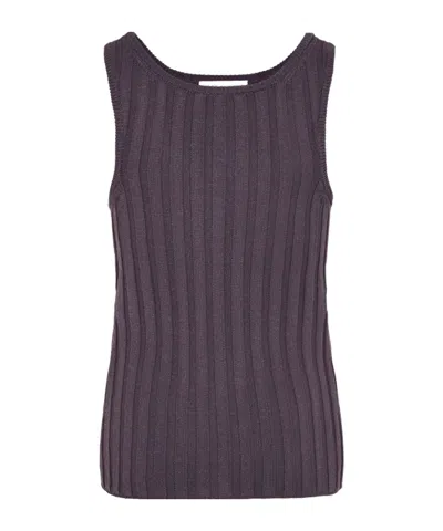 Acne Studios Knitted Vest Top In Grey
