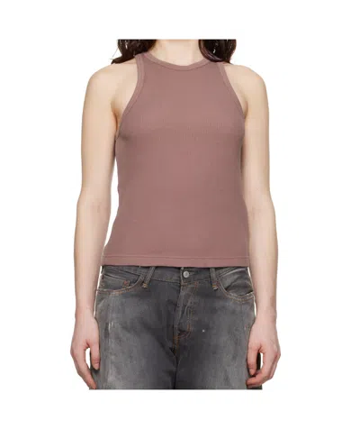 Acne Studios Sleeveless Vest In Brown