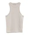Acne Studios Eris Vintage Cotton Tank Top In White