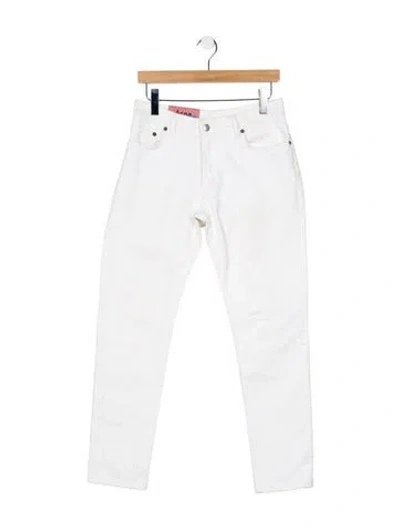 Pre-owned Acne Studios Slim Fit Jeans In White