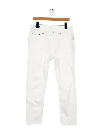 Pre-owned Acne Studios Slim Fit Jeans In White