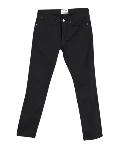 Acne Studios Slim Fit Max Jeans In Black Cotton