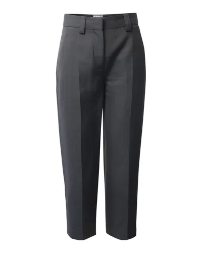 Acne Studios Slim Fit Trousers In Black Polyester