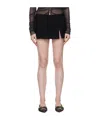 Acne Studios Slit Skirt In Black