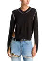 Acne Studios Slit Sweater In Black