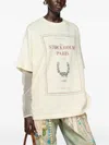 Acne Studios Graphic Print Long-sleeved Layered T-shirt In Yellow