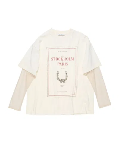ACNE STUDIOS SLOGAN-PRINT T-SHIRT